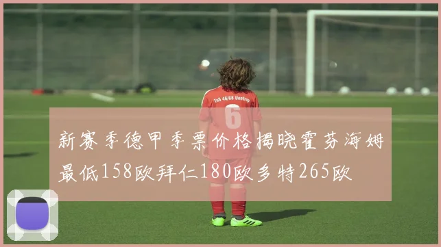 新赛季德甲季票价格揭晓霍芬海姆最低158欧拜仁180欧多特265欧